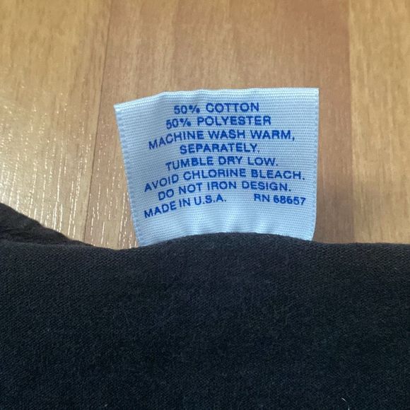 Vintage Eagle Sportswear Black Button T Shirt R.F. Orchid Inc Men XL Made USA - Picture 7 of 8